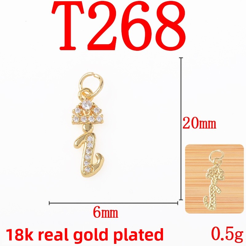 Copper Pendant With Electroplated 18K Real Gold Plated Finish In Gold, Jewelry Accessories