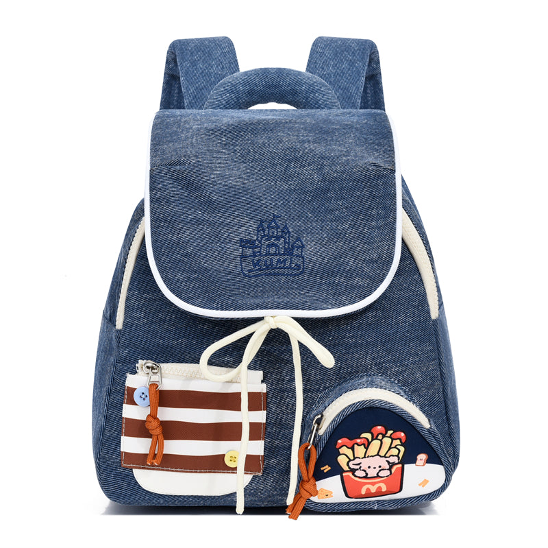 Children's Unisex Canvas Trendy Backpack Suitable For All Seasons