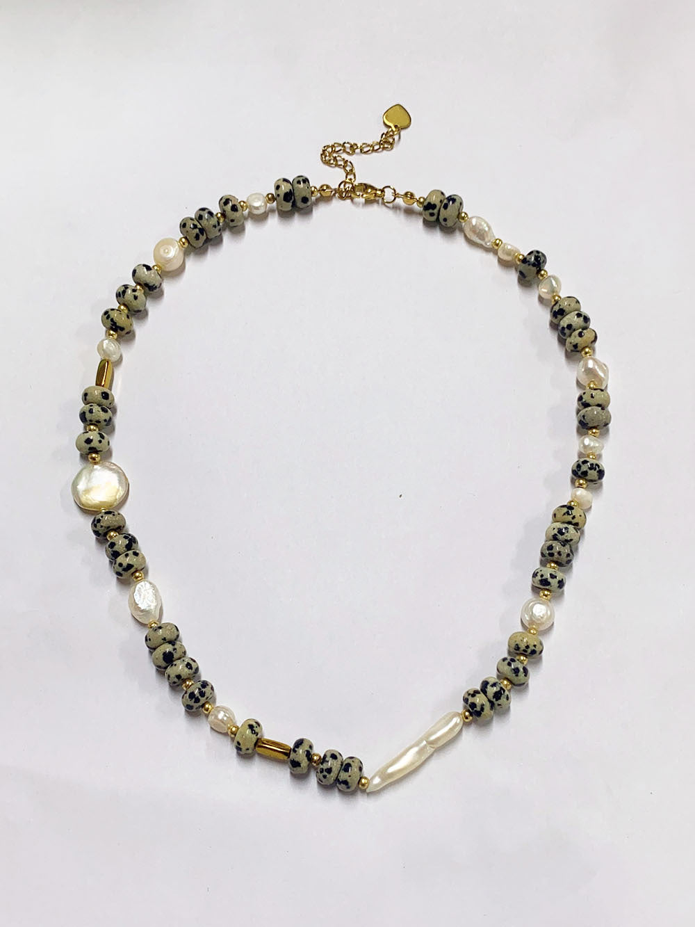 Freshwater Pearl Beaded Necklace With 304 Stainless Steel Chain And Pendant In Vintage Style For Women