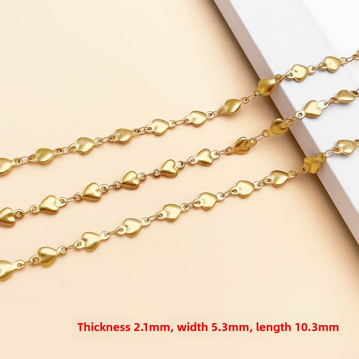 1m Metal Cross Chain For Jewelry Making, Electroplated With Handmade Chain, Ideal For Commute Style Accessories