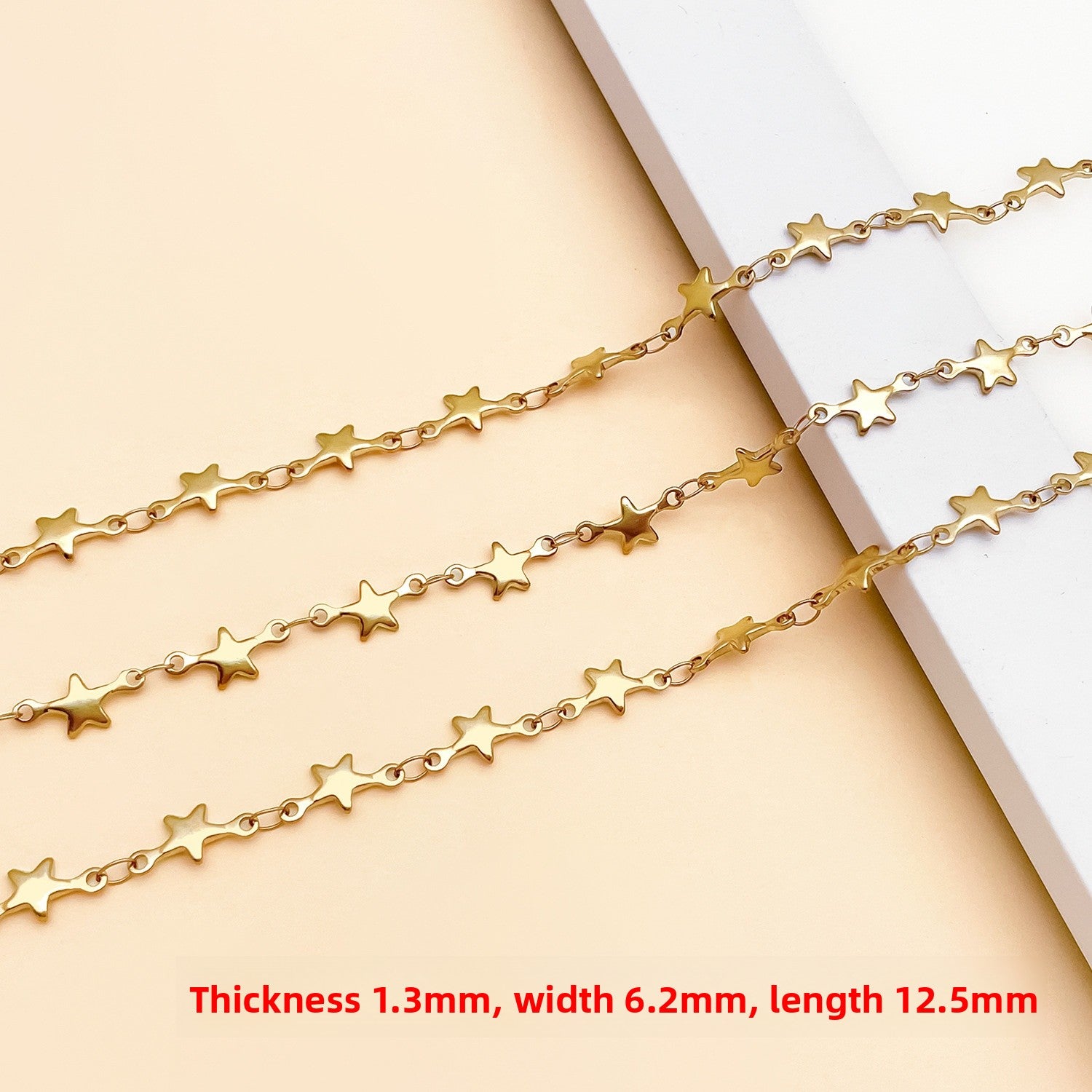1m Metal Cross Chain For Jewelry Making, Electroplated With Handmade Chain, Ideal For Commute Style Accessories