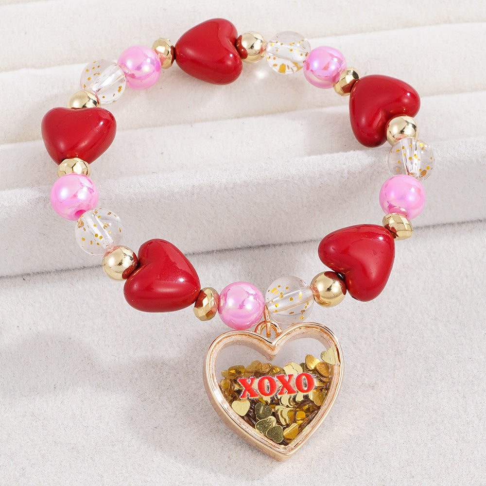 Cute Pearl Beading Alloy Bracelet For Kids, Perfect For Business Occasions