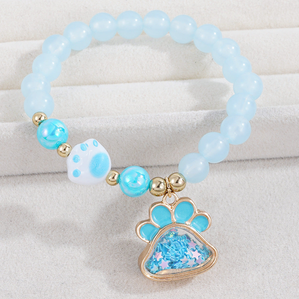 Cute Pearl Beading Alloy Bracelet For Kids, Perfect For Business Occasions