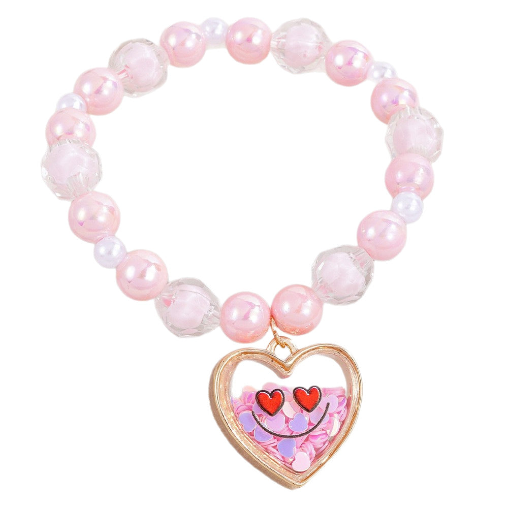 Cute Pearl Beading Alloy Bracelet For Kids, Perfect For Business Occasions