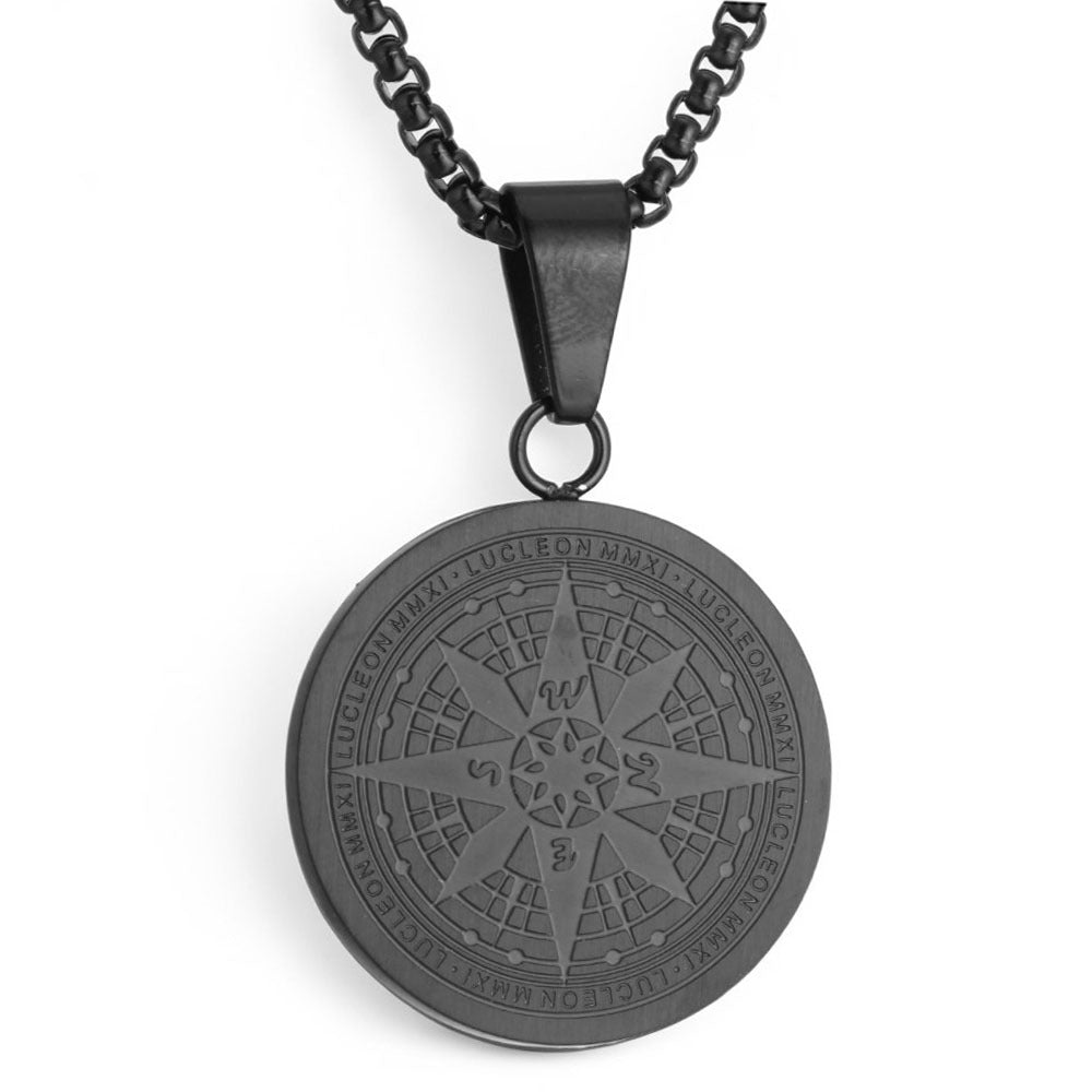 Geometric Pendant Made Of 316 Stainless Steel Featuring Polished Craftsmanship In Steel Color For  Spring And Summer