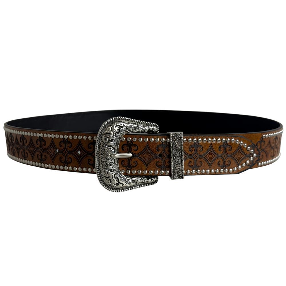 Men's Hip-Hop PU Leather Belt With Embossing, Featuring Alloy Pin Buckle