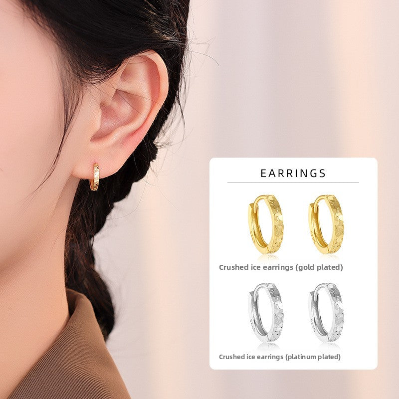 Gold Circle Hoop Earrings For Women In 925 Sterling Silver Featuring New Style Design