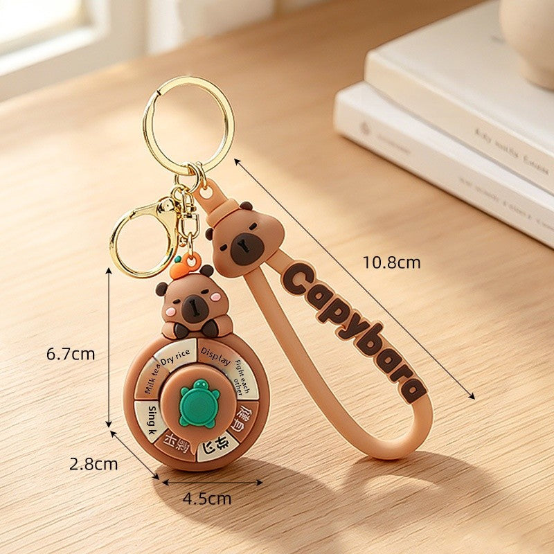 Christmas Animal PVC Key Chain Bag Charm For Festive Accessories