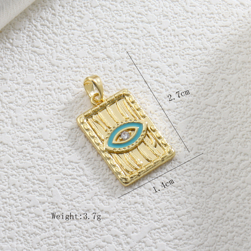 Copper Fish Bone Pendant With Electroplated Gold Finish, Jewelry Accessories