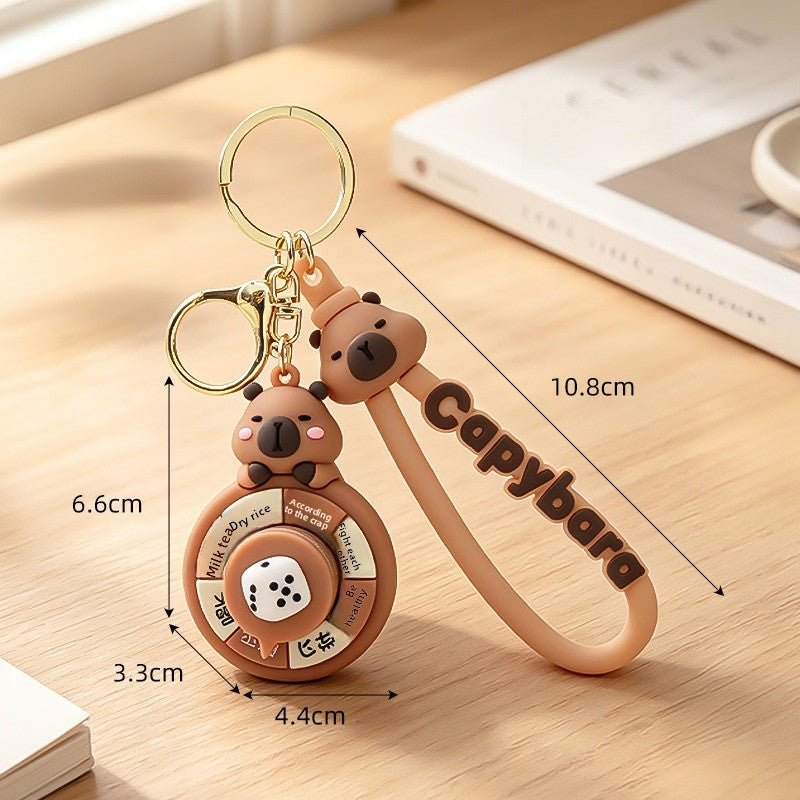 Christmas Animal PVC Key Chain Bag Charm For Festive Accessories