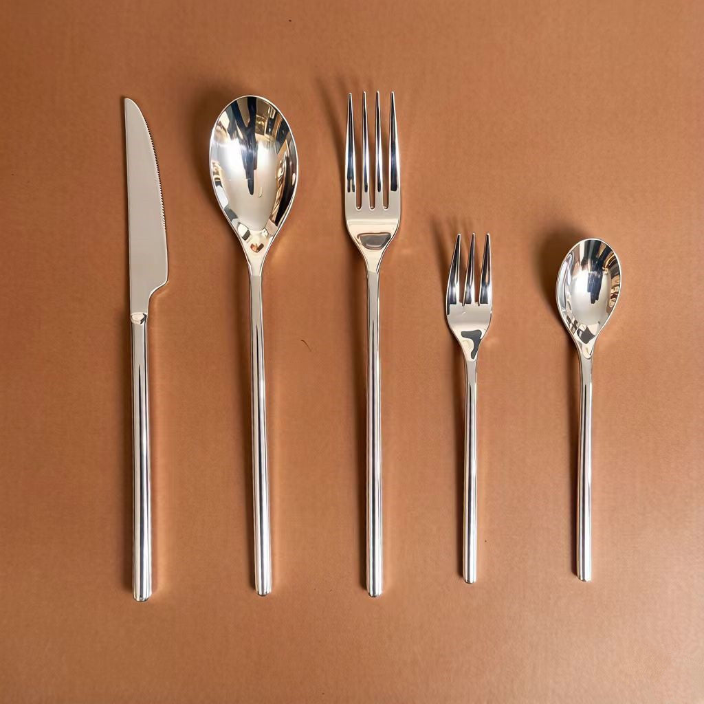 Birthday Tableware Set Featuring 304 Stainless Steel Inner Liner, Ideal For Western Dining With Knives, Forks, And Spoons