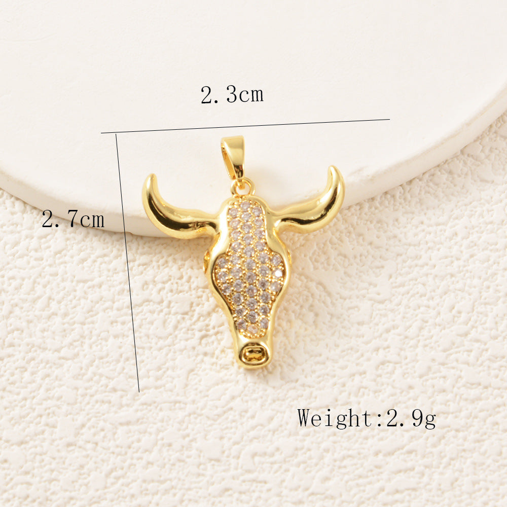 Copper Gourd Pendant Featuring Electroplated Craftsmanship In Hip-Hop Style Jewelry Accessories