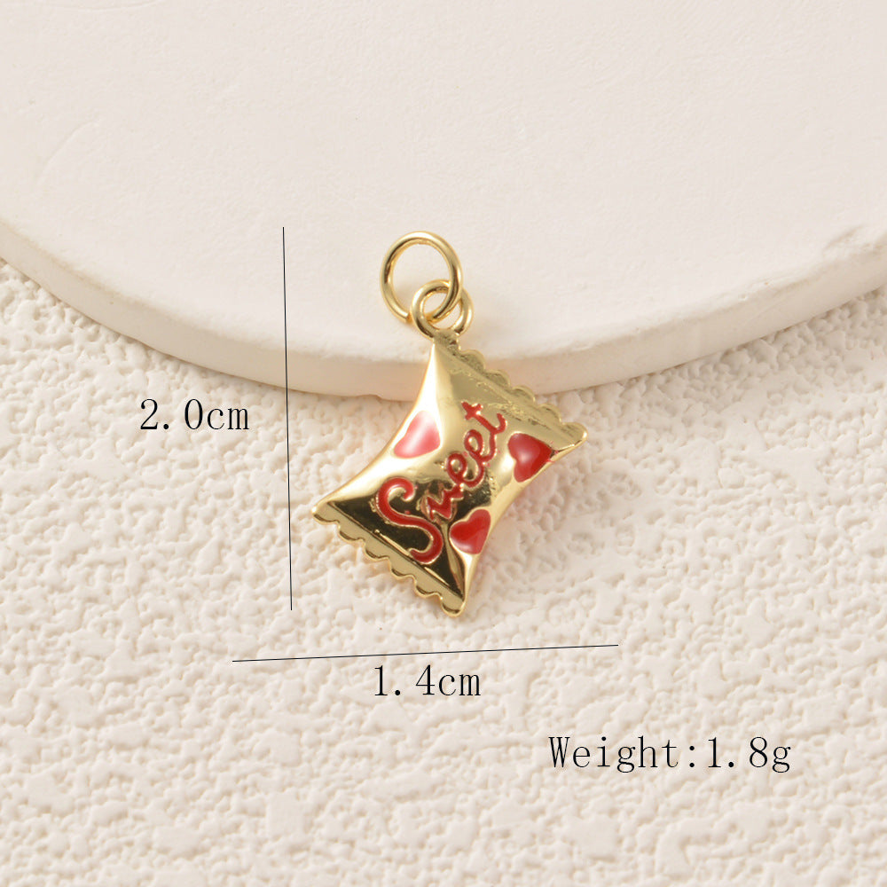 Copper Gourd Pendant Featuring Electroplated Craftsmanship In Hip-Hop Style Jewelry Accessories