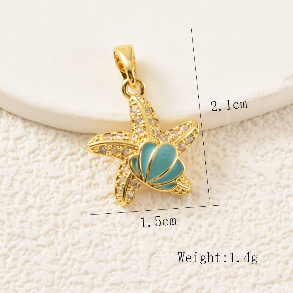 Copper Gourd Pendant Featuring Electroplated Craftsmanship In Hip-Hop Style Jewelry Accessories