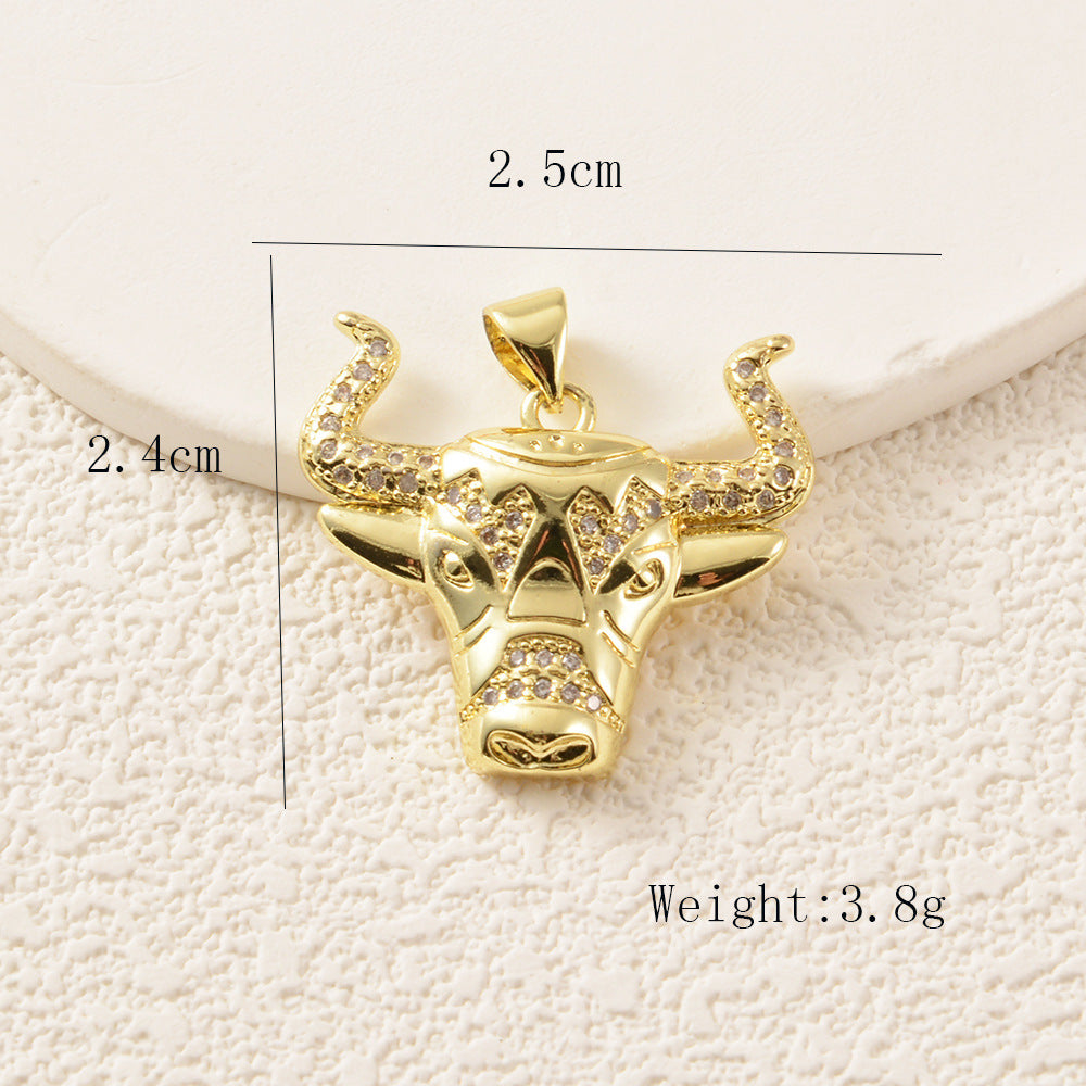 Copper Gourd Pendant Featuring Electroplated Craftsmanship In Hip-Hop Style Jewelry Accessories