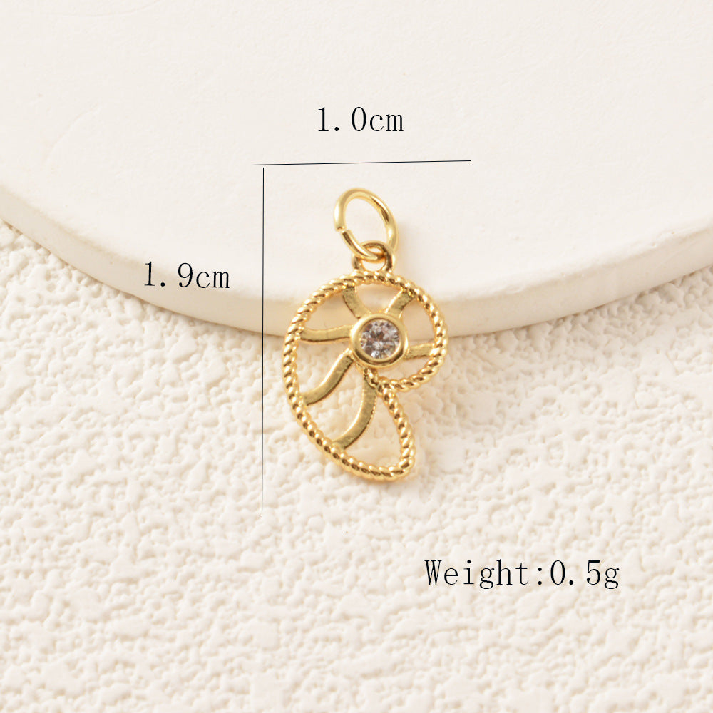Copper Gourd Pendant Featuring Electroplated Craftsmanship In Hip-Hop Style Jewelry Accessories