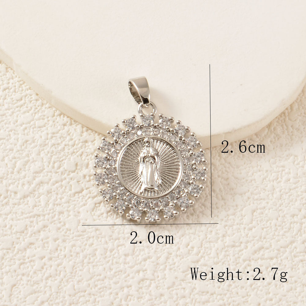 Elephant Copper Pendant With Zircon Inlay Featuring Electroplated Craftsmanship