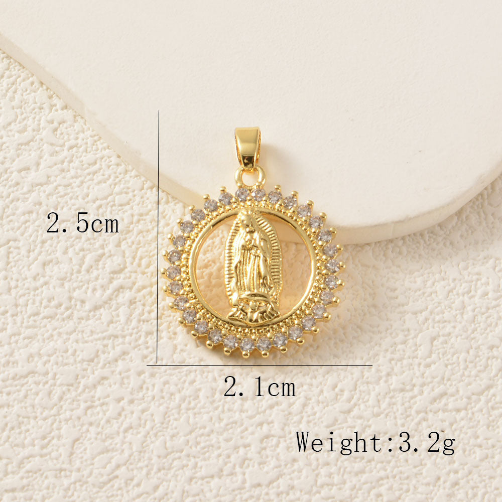 Elephant Copper Pendant With Zircon Inlay Featuring Electroplated Craftsmanship