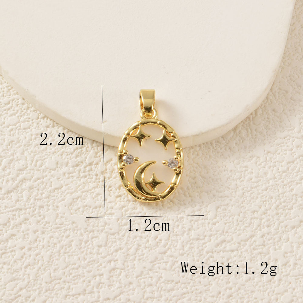 Elephant Copper Pendant With Zircon Inlay Featuring Electroplated Craftsmanship