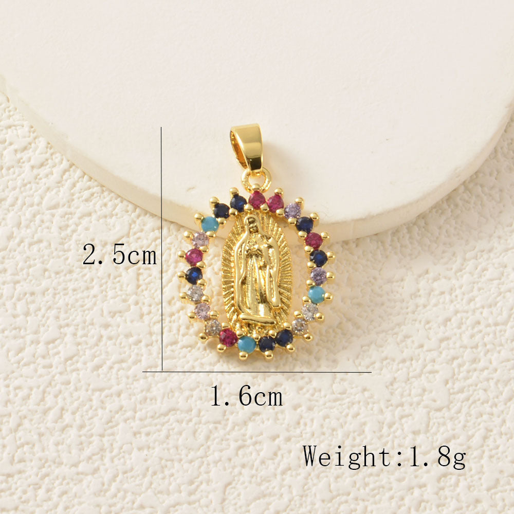 Elephant Copper Pendant With Zircon Inlay Featuring Electroplated Craftsmanship