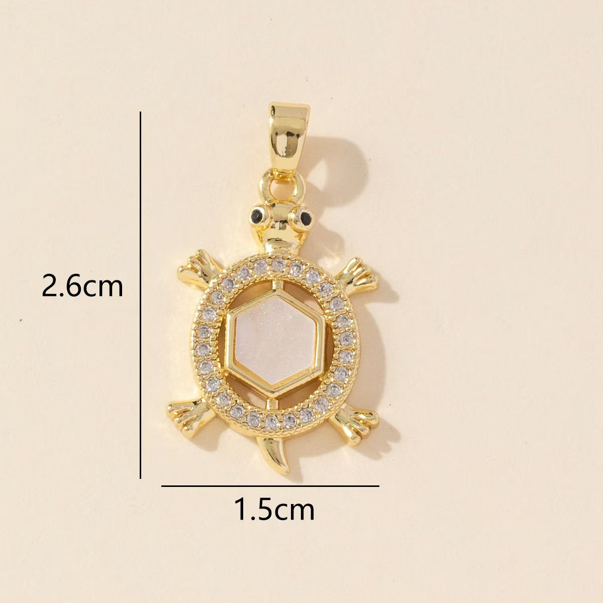 Elephant Copper Pendant With Zircon Inlay Featuring Electroplated Craftsmanship