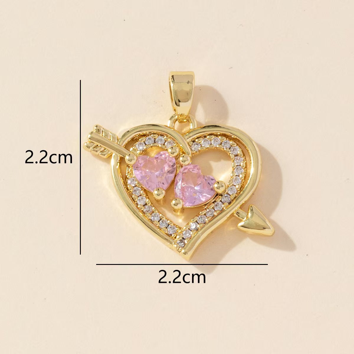 Elephant Copper Pendant With Zircon Inlay Featuring Electroplated Craftsmanship