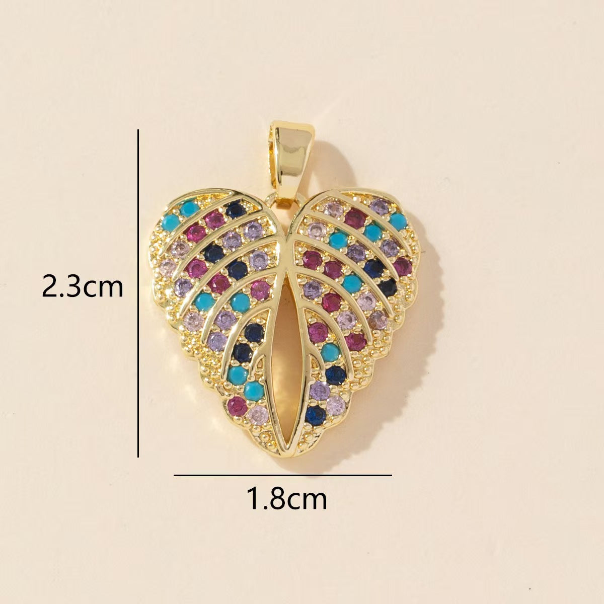 Elephant Copper Pendant With Zircon Inlay Featuring Electroplated Craftsmanship