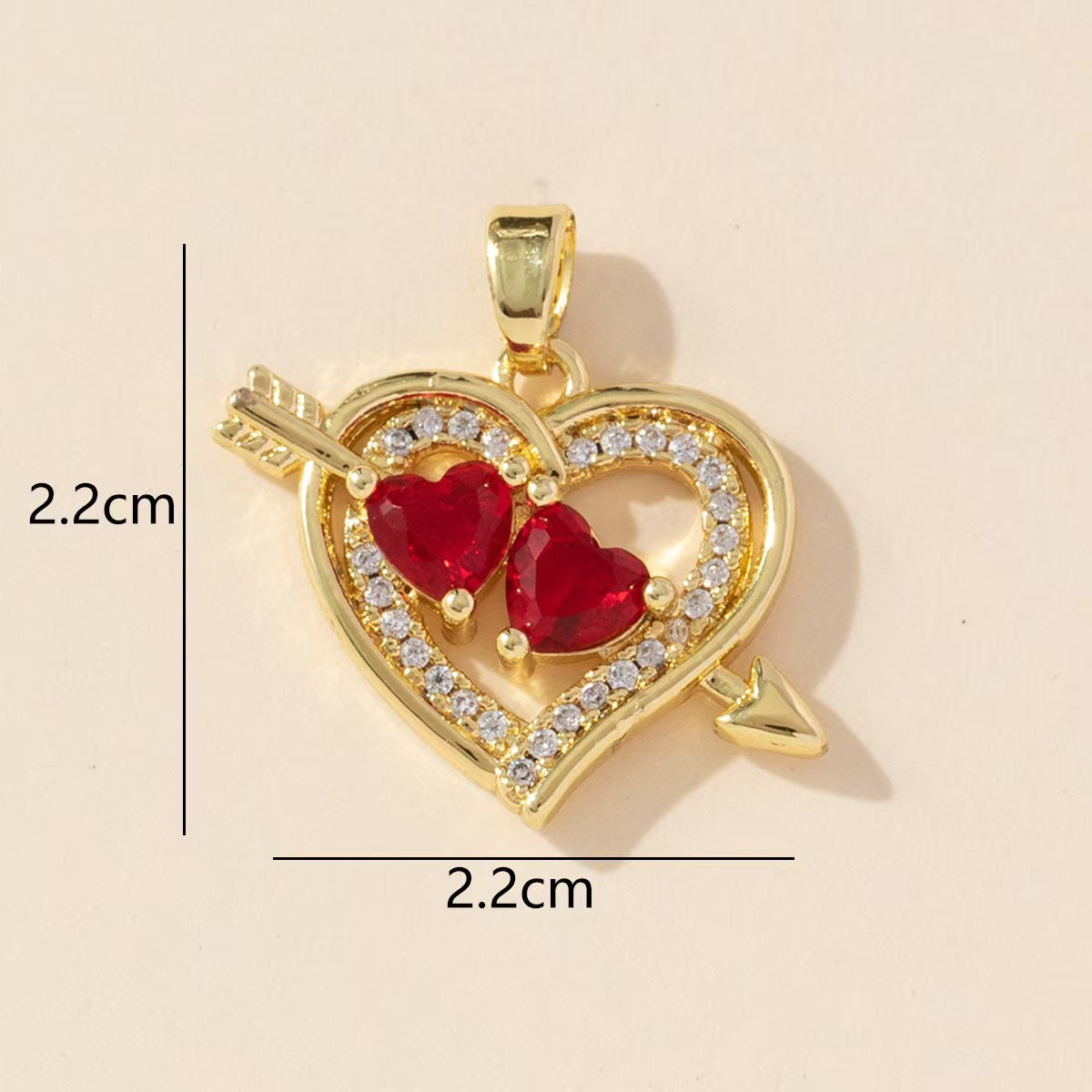 Elephant Copper Pendant With Zircon Inlay Featuring Electroplated Craftsmanship