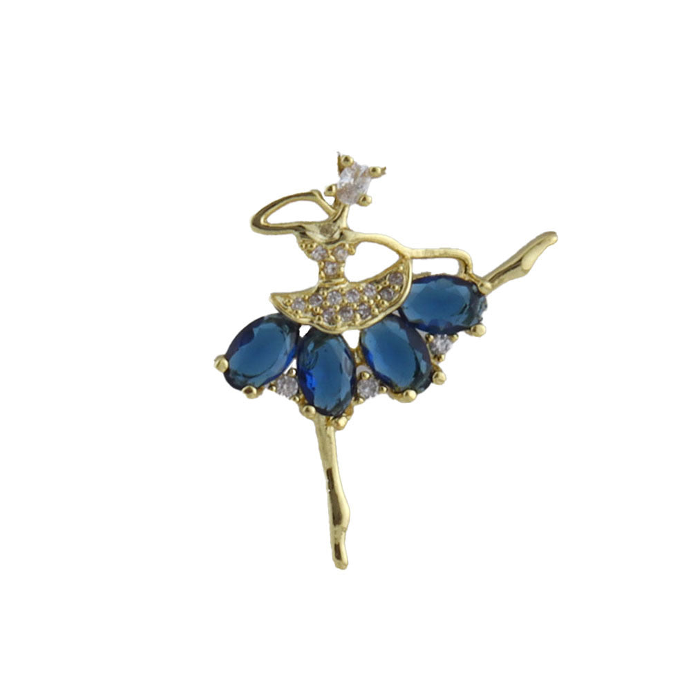 Handmade Girl Pendant Featuring Electroplated Real Gold Plated Copper Jewelry Accessories