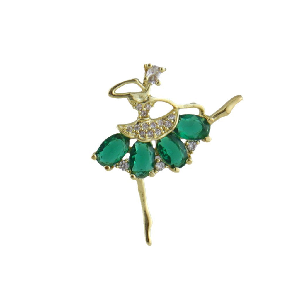 Handmade Girl Pendant Featuring Electroplated Real Gold Plated Copper Jewelry Accessories