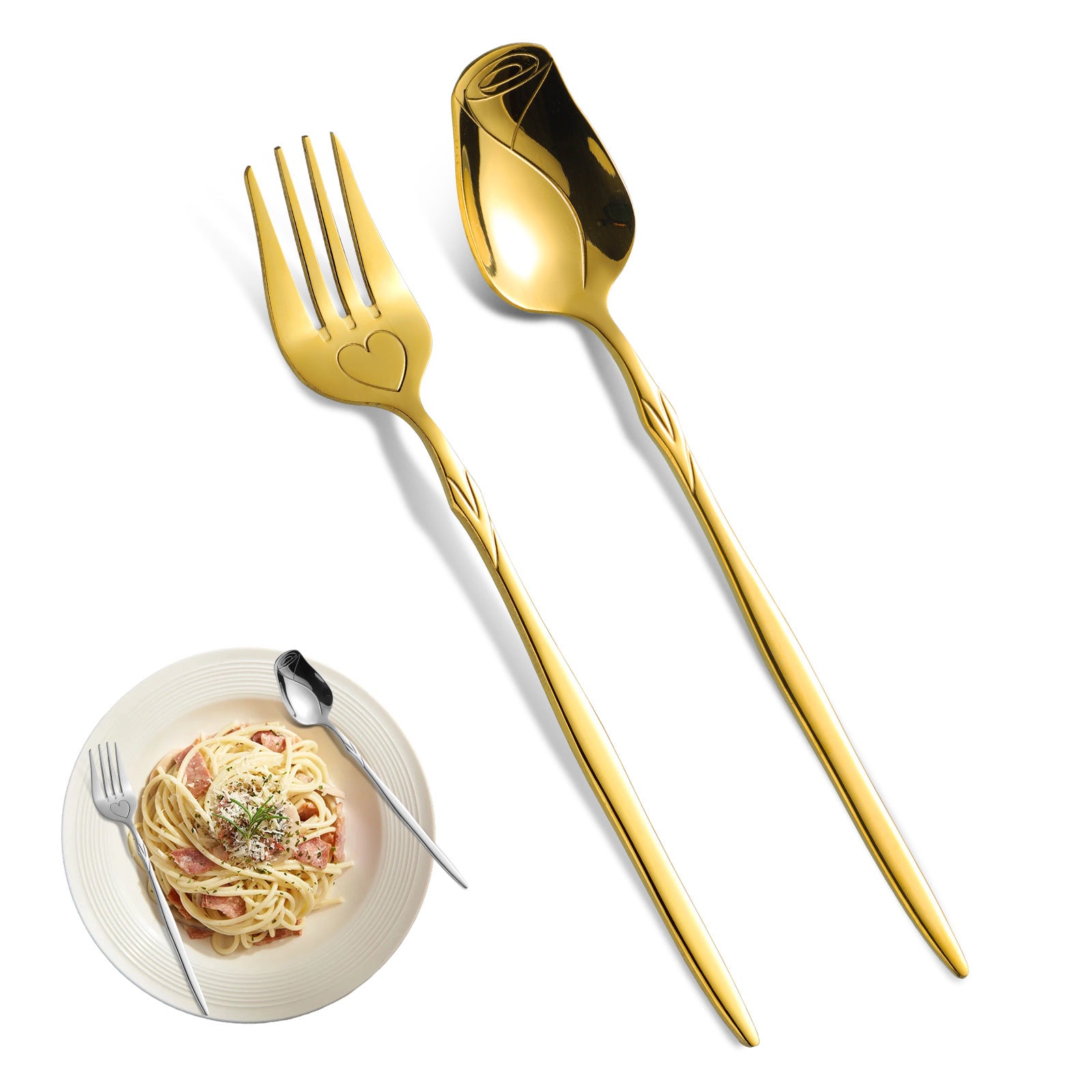 Cute Solid Color Spoon For Kitchen And Dining, Perfect For Western Tableware