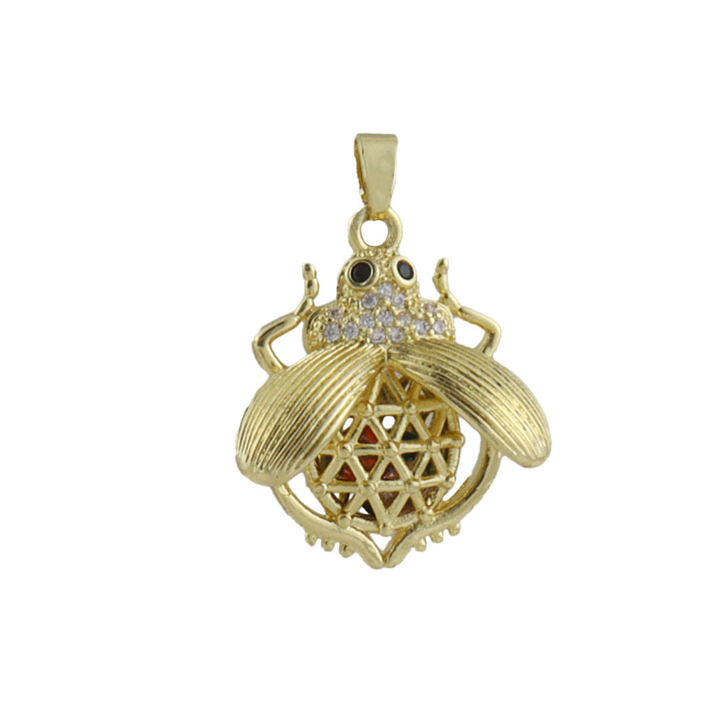 Copper Animal Pendant With Real Gold Plated Finish Featuring Electroplated Craftsmanship Jewelry Accessories