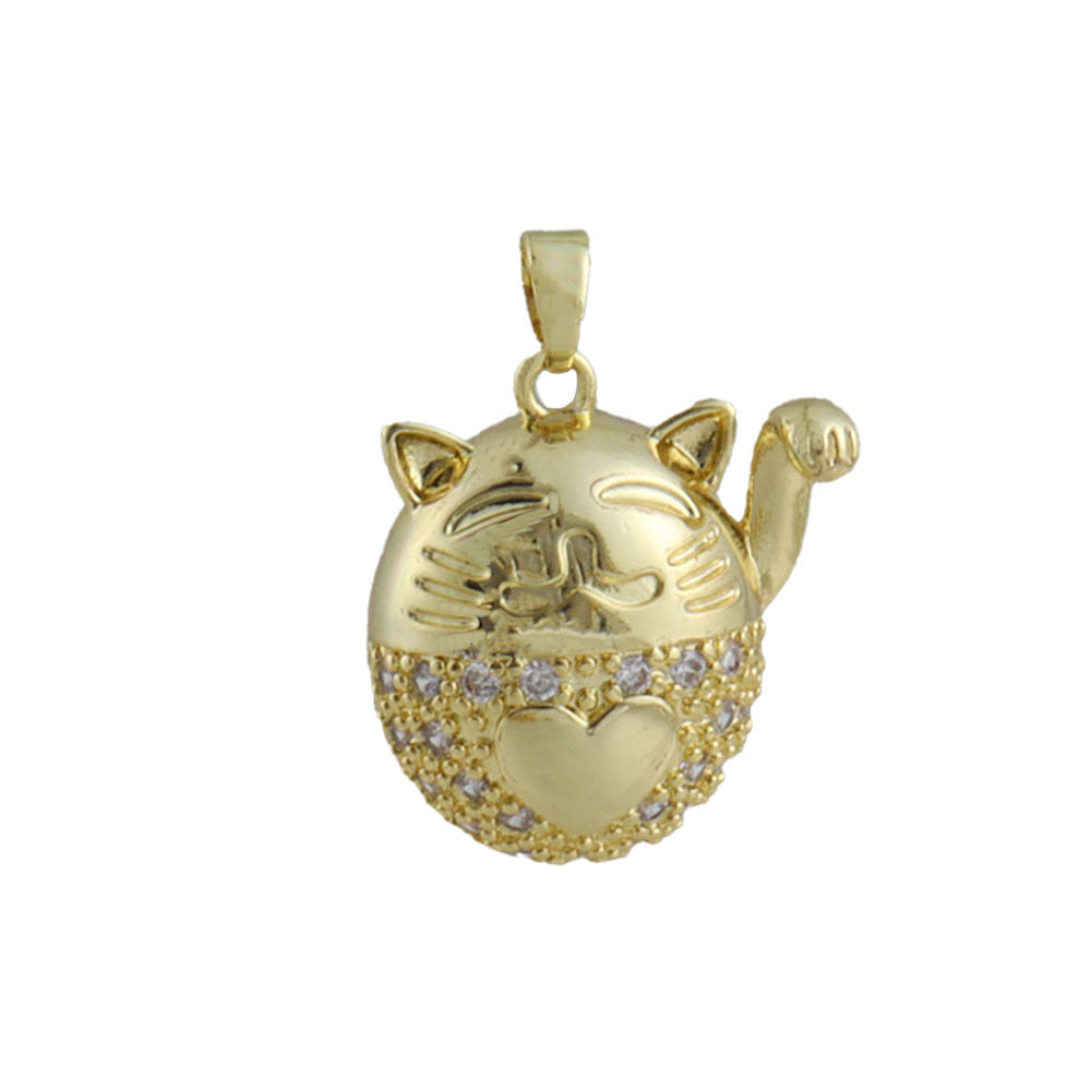 Copper Animal Pendant With Real Gold Plated Finish Featuring Electroplated Craftsmanship Jewelry Accessories