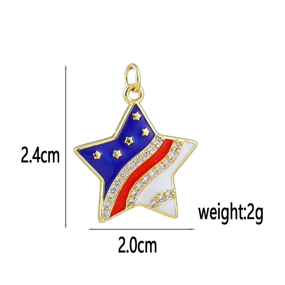 Conch Pendant In Copper With Electroplated Gold Plating, Marine Style Jewelry Accessories