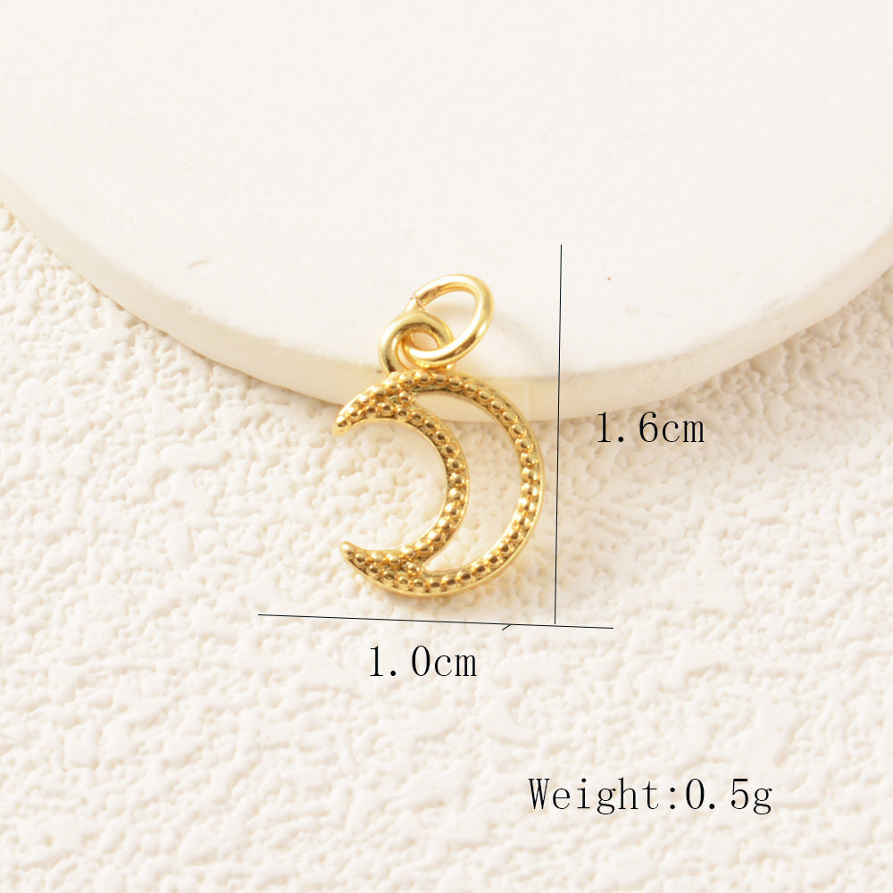 Copper Moon Pendant Featuring Electroplated Craftsmanship, Stylish Jewelry Accessory