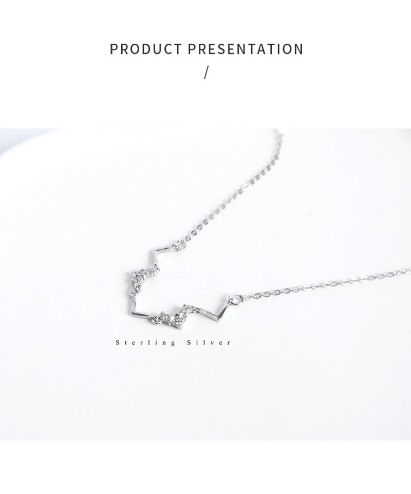 New Style Heart Shape Choker Necklace For Women With 925 Sterling Silver Cable Chain And Pendant