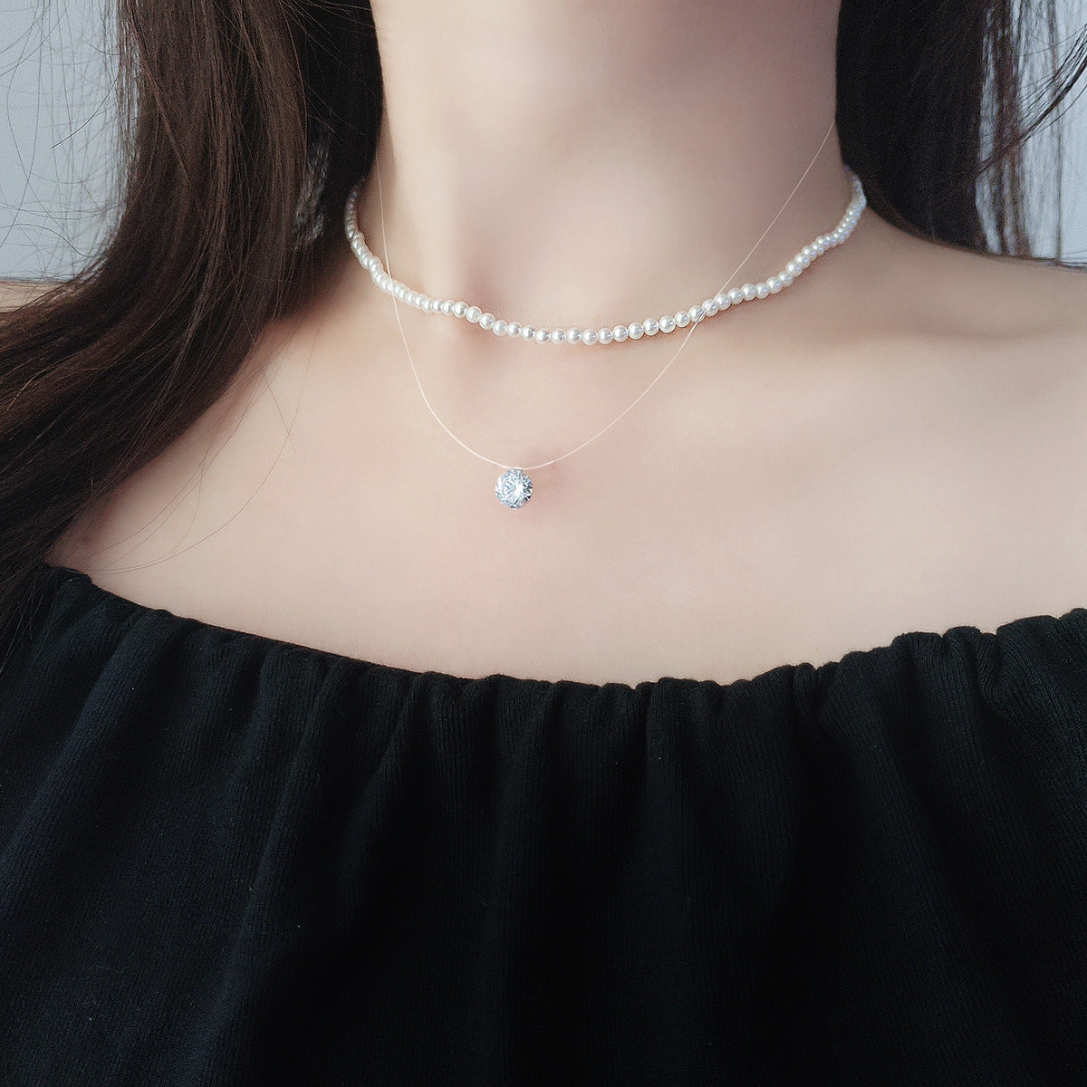 Mermaid Necklace For Women With 925 Sterling Silver Chain And Pendant Featuring Rhinestone Inlay