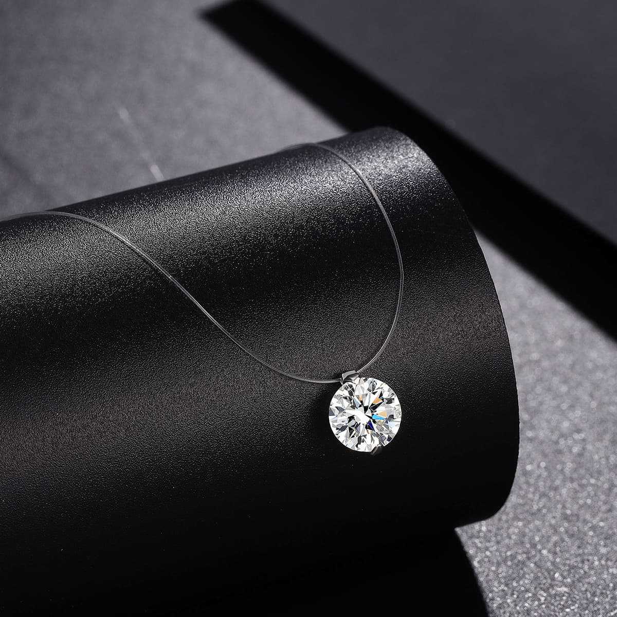 Mermaid Necklace For Women With 925 Sterling Silver Chain And Pendant Featuring Rhinestone Inlay