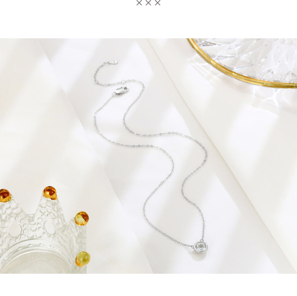 Bubble Pendant Necklace For Women In 925 Sterling Silver With Cable Chain And 925 Sterling Silver Pendant