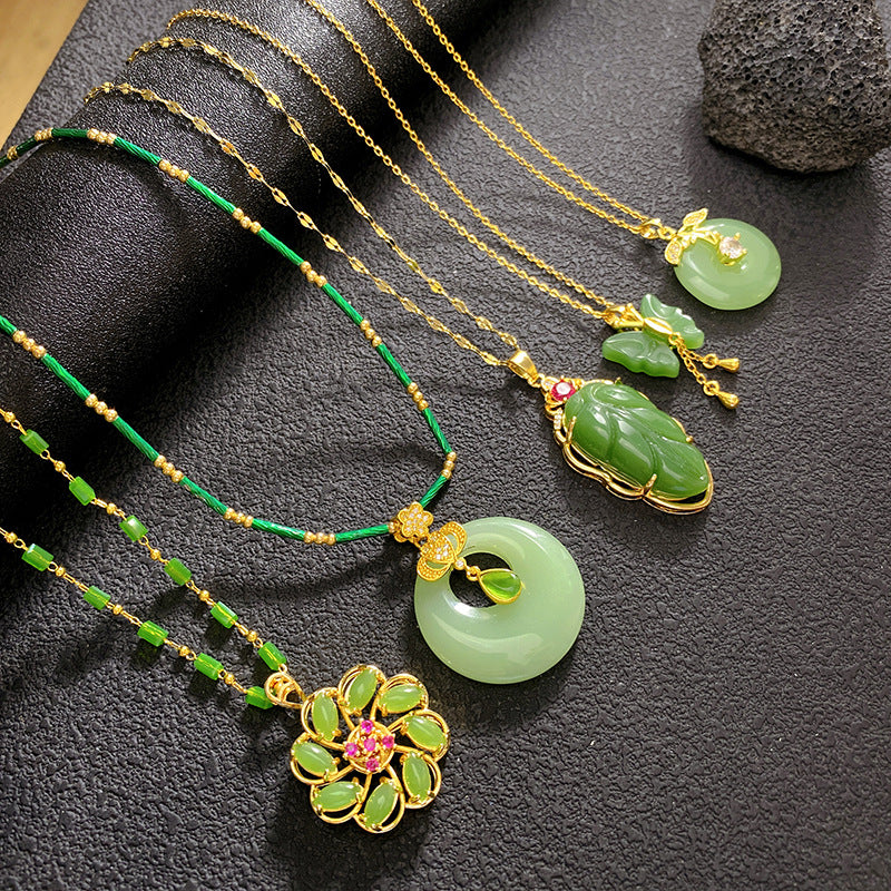 Gold Water Droplets Necklace For Women With Copper Pendant And 304 Stainless Steel Cable Chain Inlaid With Zircon