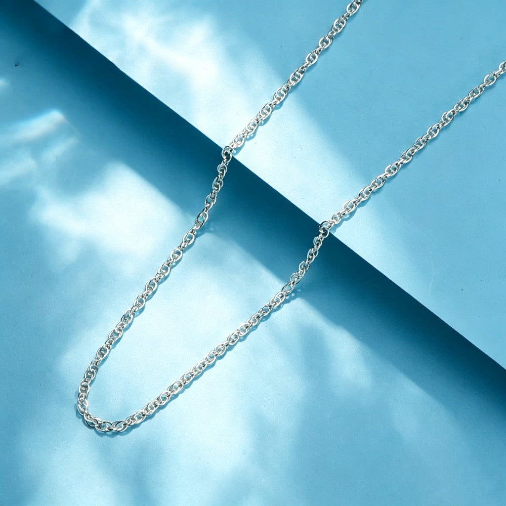 Handmade Cross Necklace In 925 Sterling Silver With Silver Box Chain For Unisex