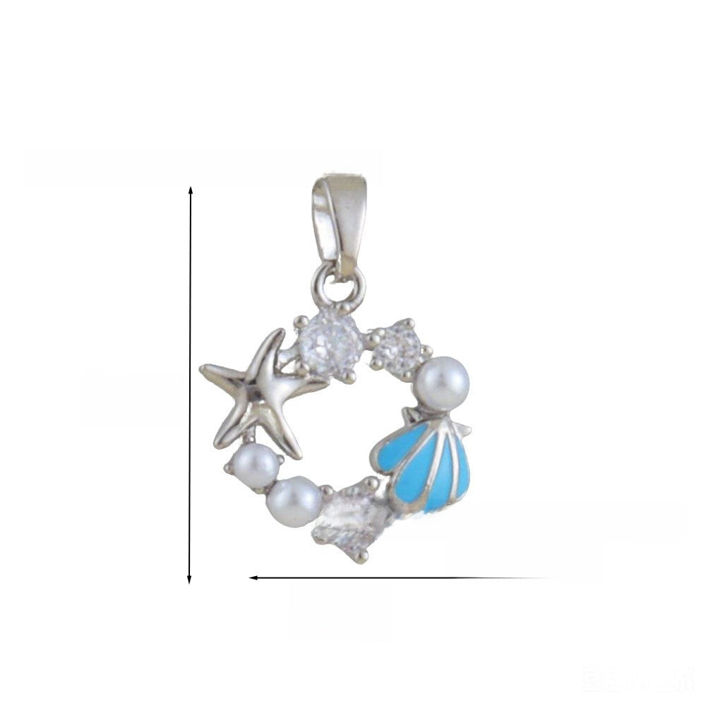 Heart Shape Copper Pendant With Zircon Inlay Featuring Electroplated Finish In Hip-Hop Style Jewelry Accessories