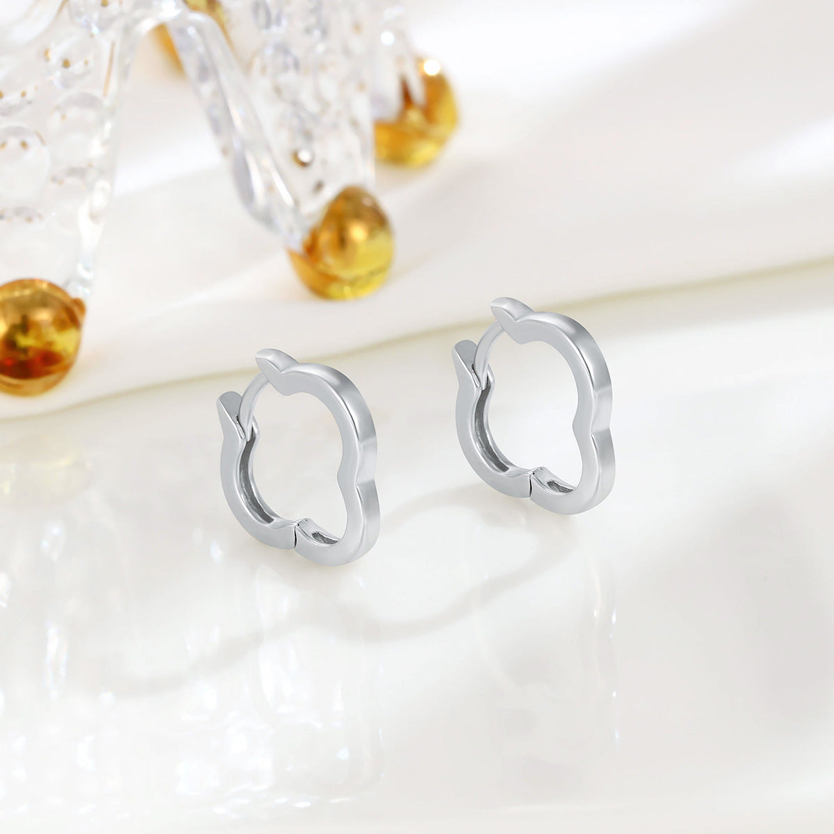 Lucky Heart Earrings For Women In 925 Sterling Silver Featuring New Style Design