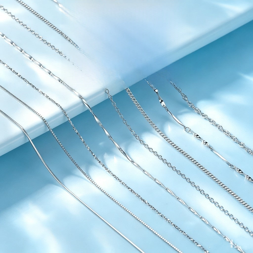 Handmade Cross Necklace In 925 Sterling Silver With Silver Box Chain For Unisex
