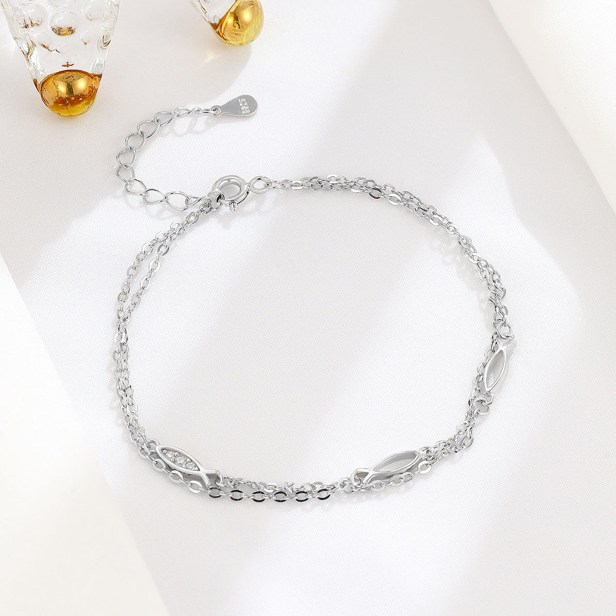 Cute Fish Bracelet For Women In 925 Sterling Silver, Perfect For Daily Wear