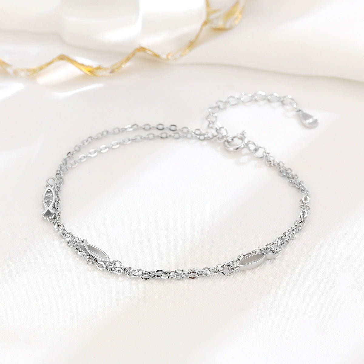Cute Fish Bracelet For Women In 925 Sterling Silver, Perfect For Daily Wear