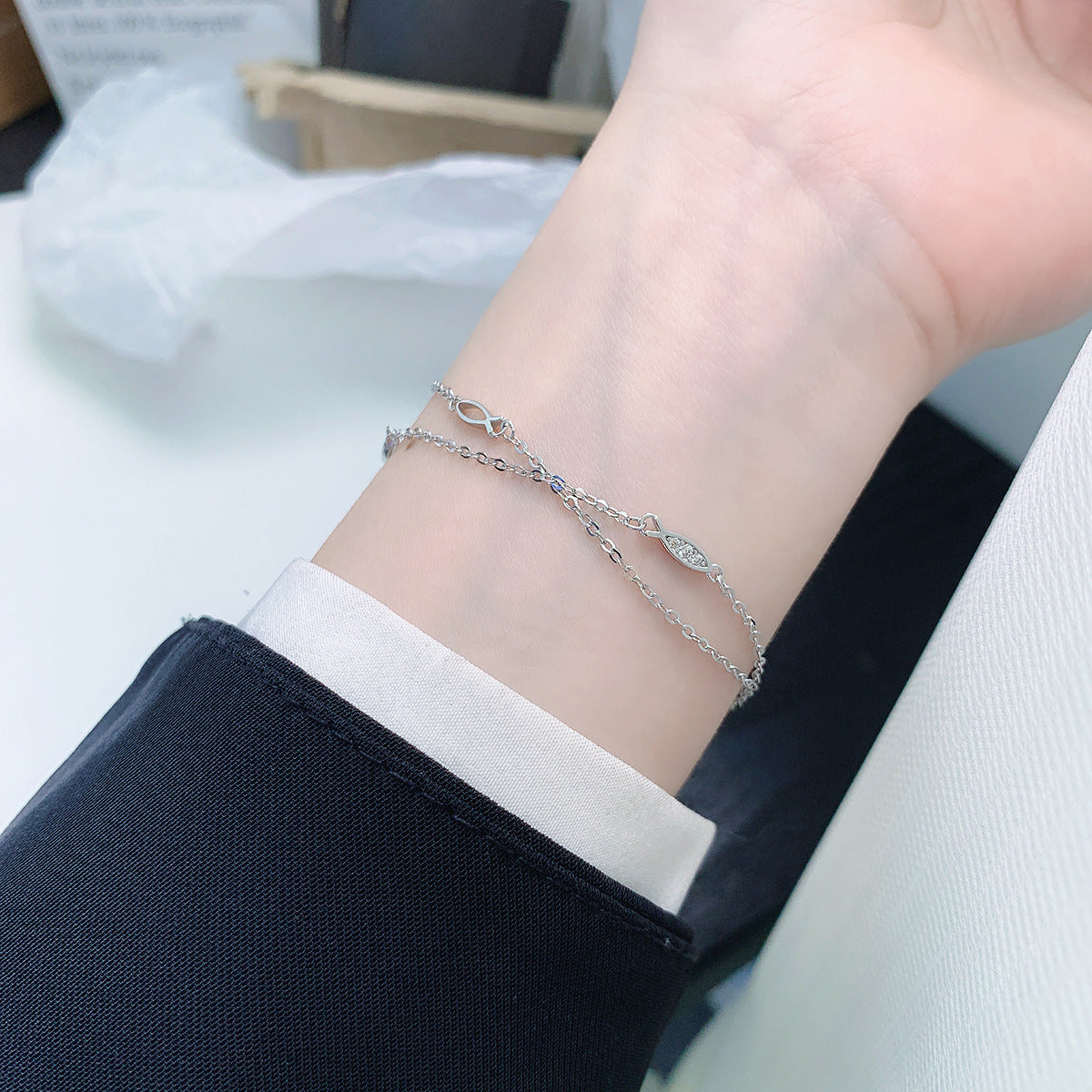 Cute Fish Bracelet For Women In 925 Sterling Silver, Perfect For Daily Wear