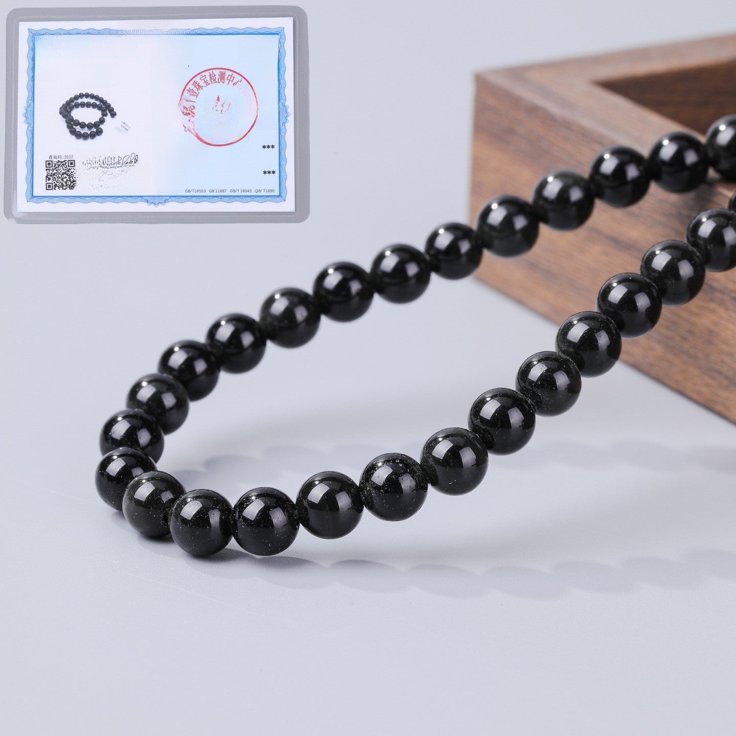 Handmade Obsidian Beads For Jewelry Making, Diameter 4mm, Dyed Black Natural Stone