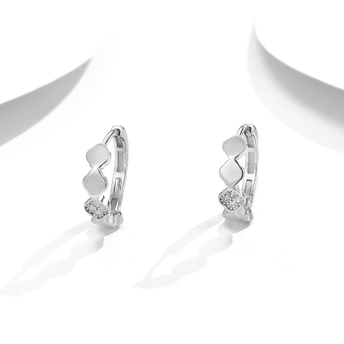 Lucky Heart Earrings For Women In 925 Sterling Silver Featuring New Style Design