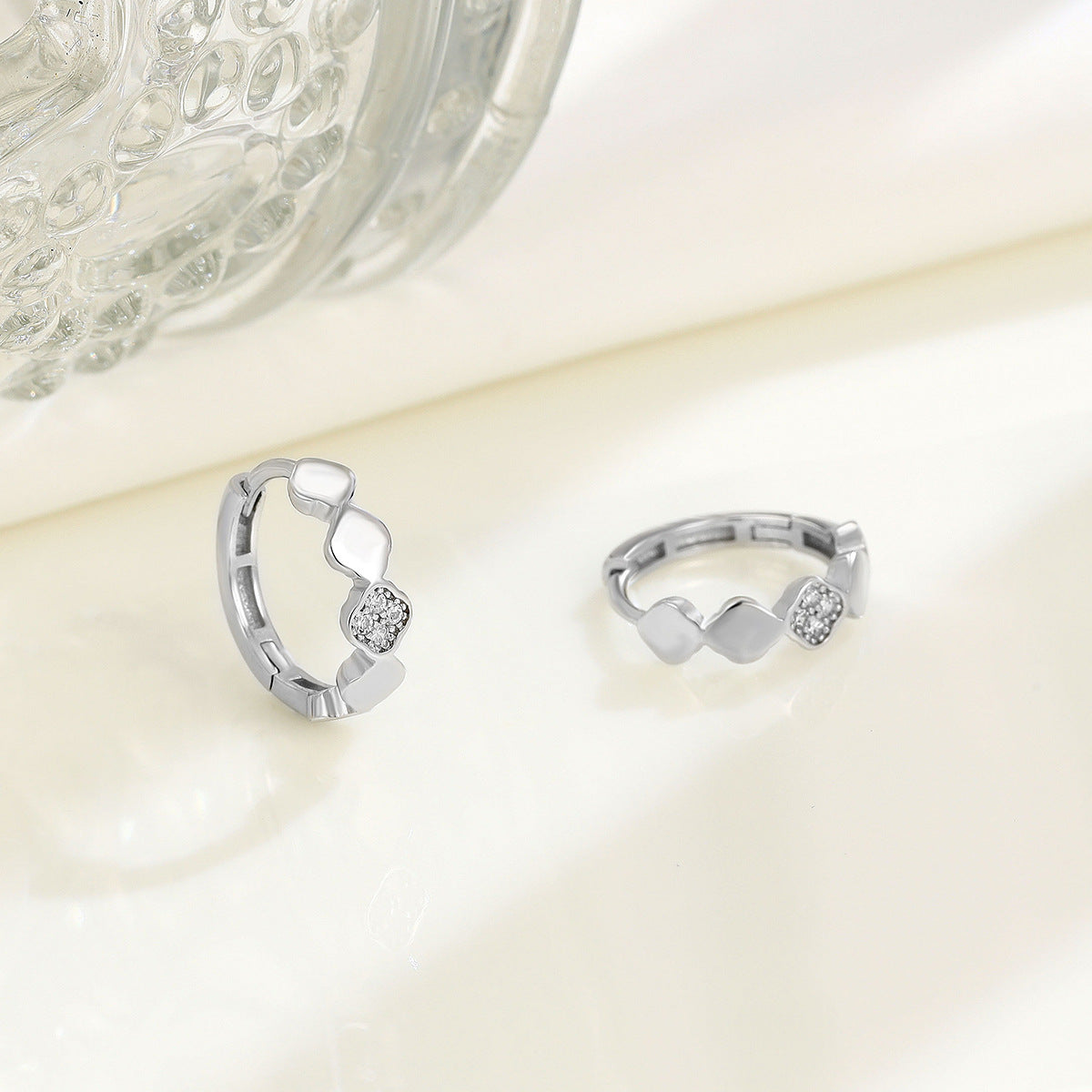 Lucky Heart Earrings For Women In 925 Sterling Silver Featuring New Style Design